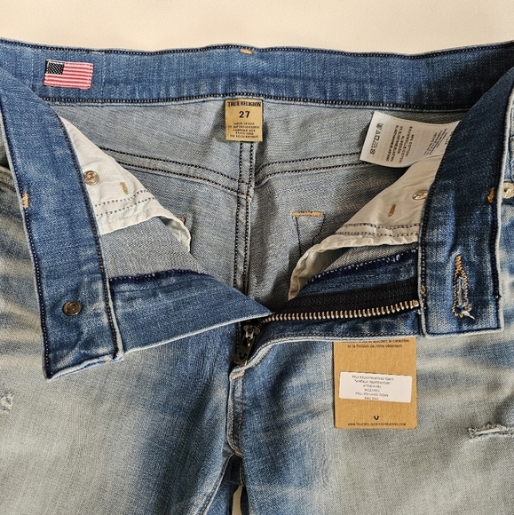 True Religion 2015 Jessie Flare Mid Rise Vintage in Sea Glass Clean NWT - Picture 5 of 11